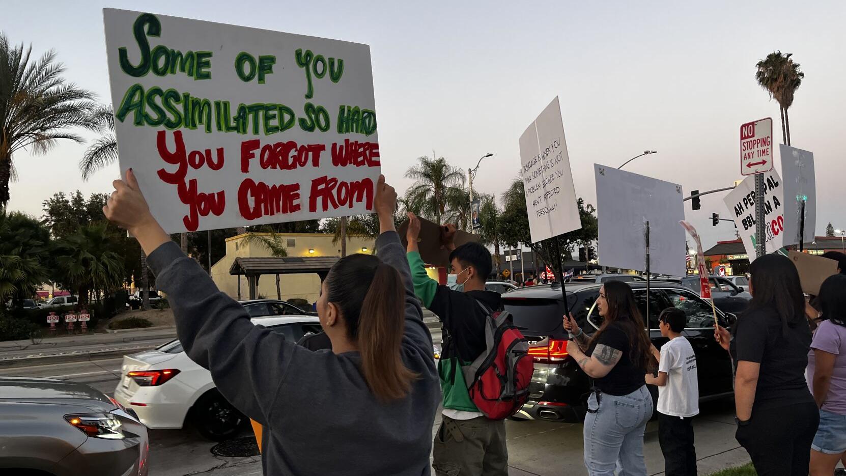 ‘ICE out of Pico!’ - Pico Rivera community protests against anti-immigrant activity in the city